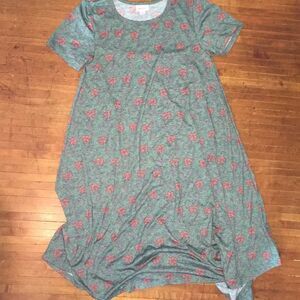 Lularoe travelcore lounge Xxs Floral Carly Swing Dress
